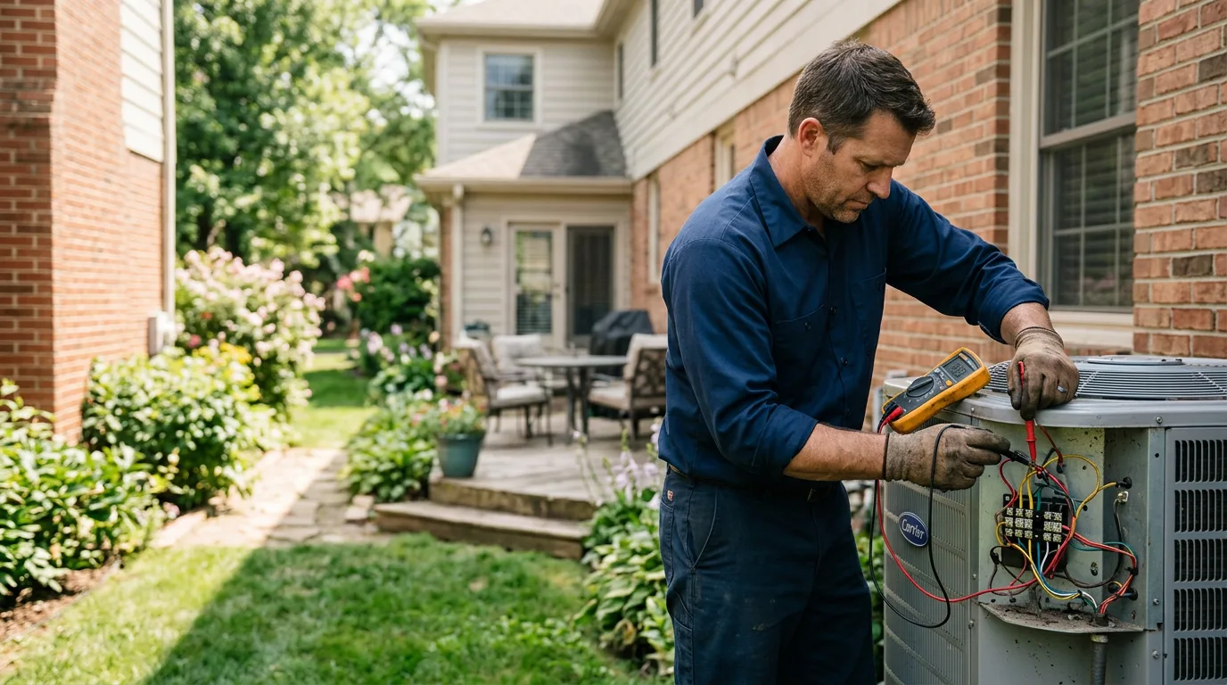 HVAC technician working near Gentry, AR